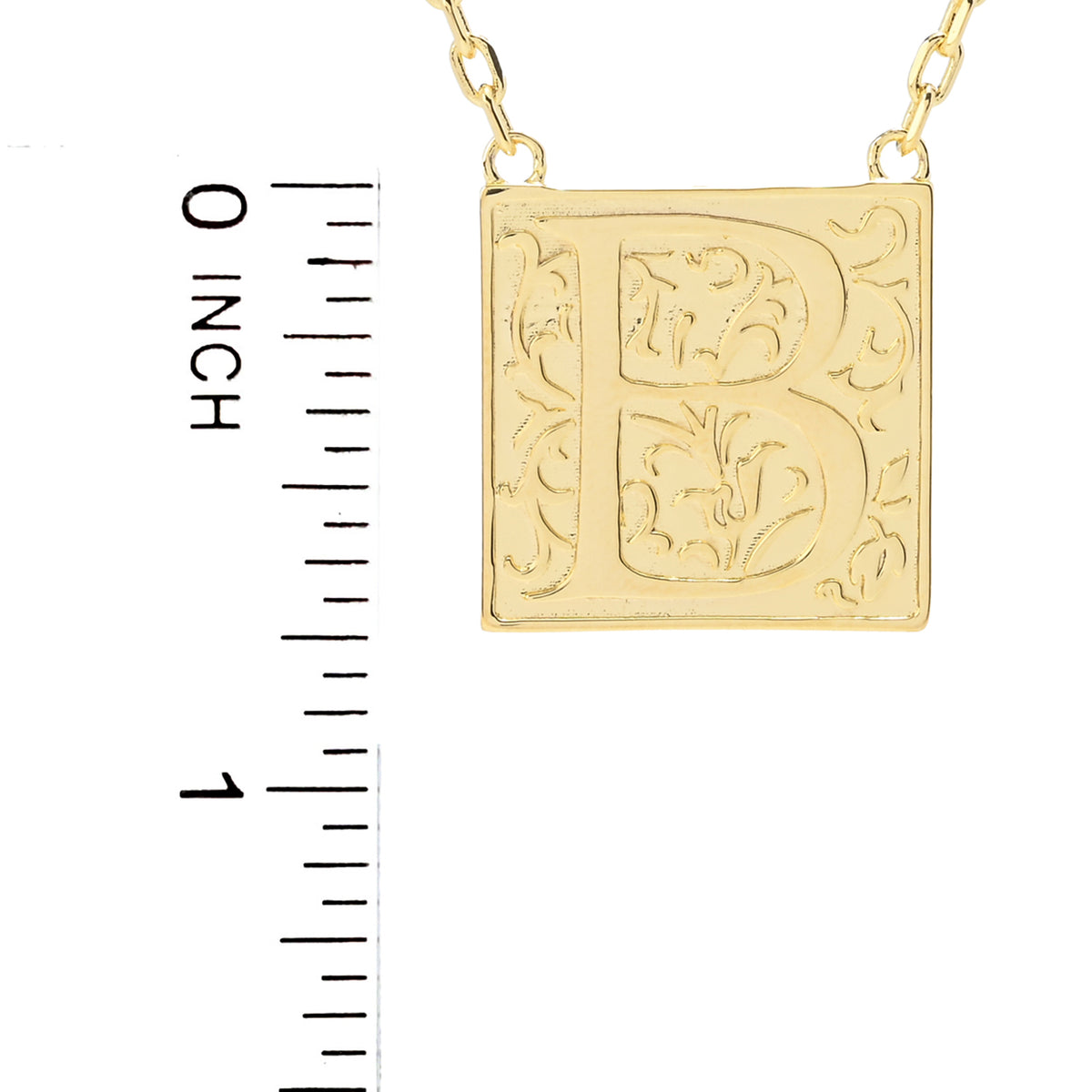 Toscana Italiana 18K Gold Plated Storybook Initial Necklace