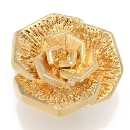 Graziella 23K Gold Plated Electroform Rose Ring