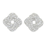 Diamond Treasures 0.35ctw Diamond "Love Knots" Stud Earrings