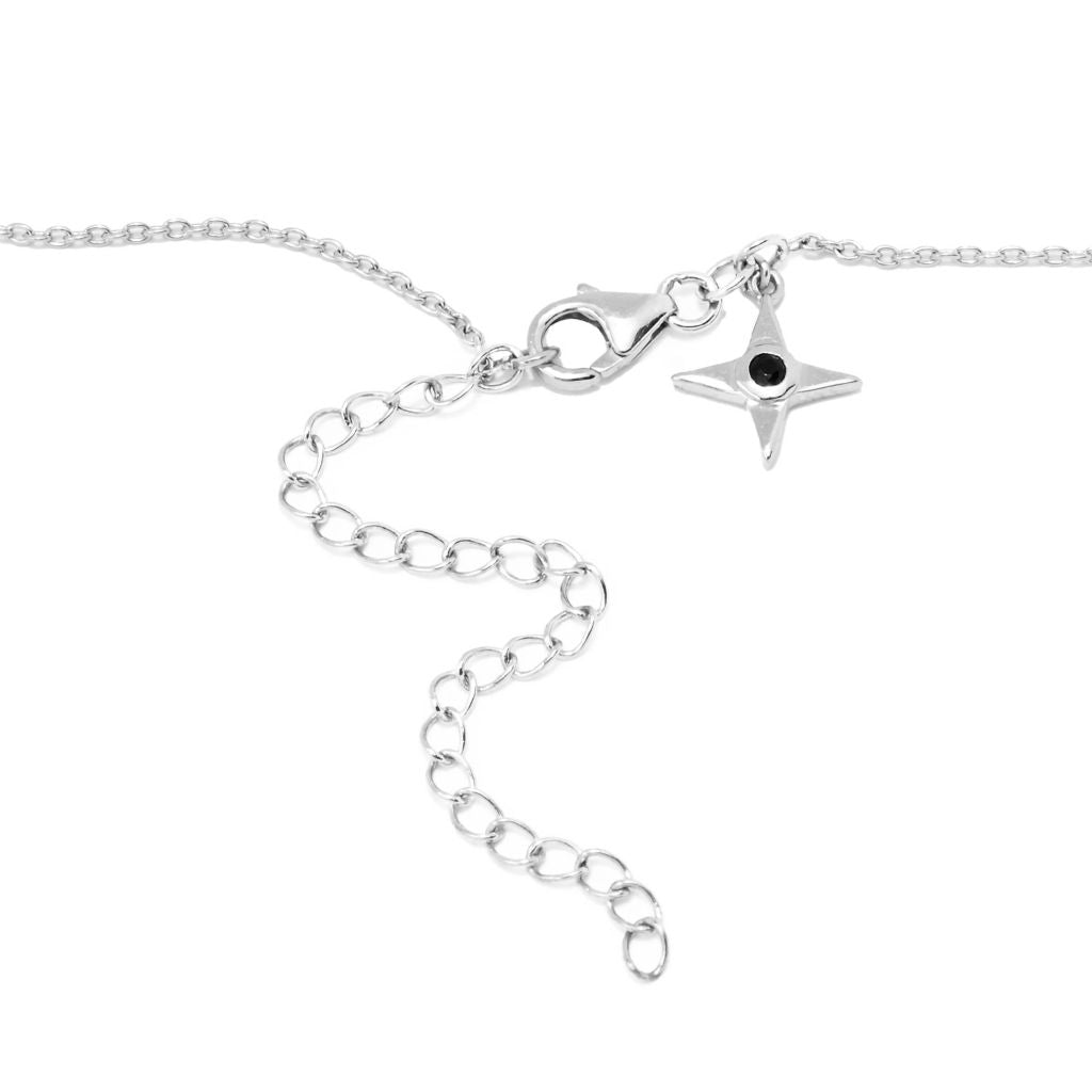 Platinum Plated 9.69ctw African Amethyst Trillium Flower Necklace