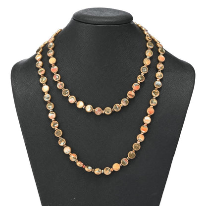 Southwest Elements Sterling Silver Choice of Gemstone Coin & Gem Bead Necklace