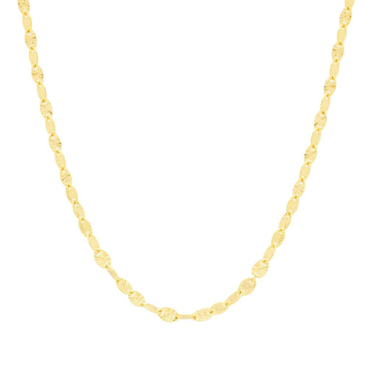 Toscana Italiana Choice of Plating & Length Diamond Cut "Stellata" Link Necklace