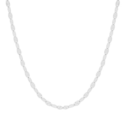 Toscana Italiana Choice of Plating & Length Diamond Cut "Stellata" Link Necklace