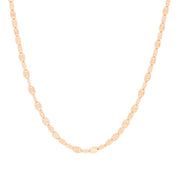 Toscana Italiana Choice of Plating & Length Diamond Cut "Stellata" Link Necklace