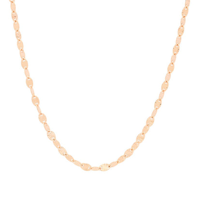 Toscana Italiana Choice of Plating & Length Diamond Cut "Stellata" Link Necklace