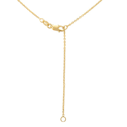 Morris & David 14K Gold 3-Stone Bezel-Set Diamond Necklace