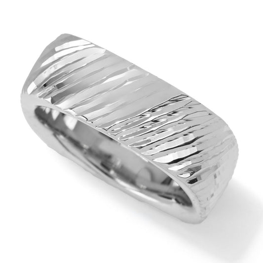 Toscana Italiana 18K Gold Specialty Finish Square Band Ring