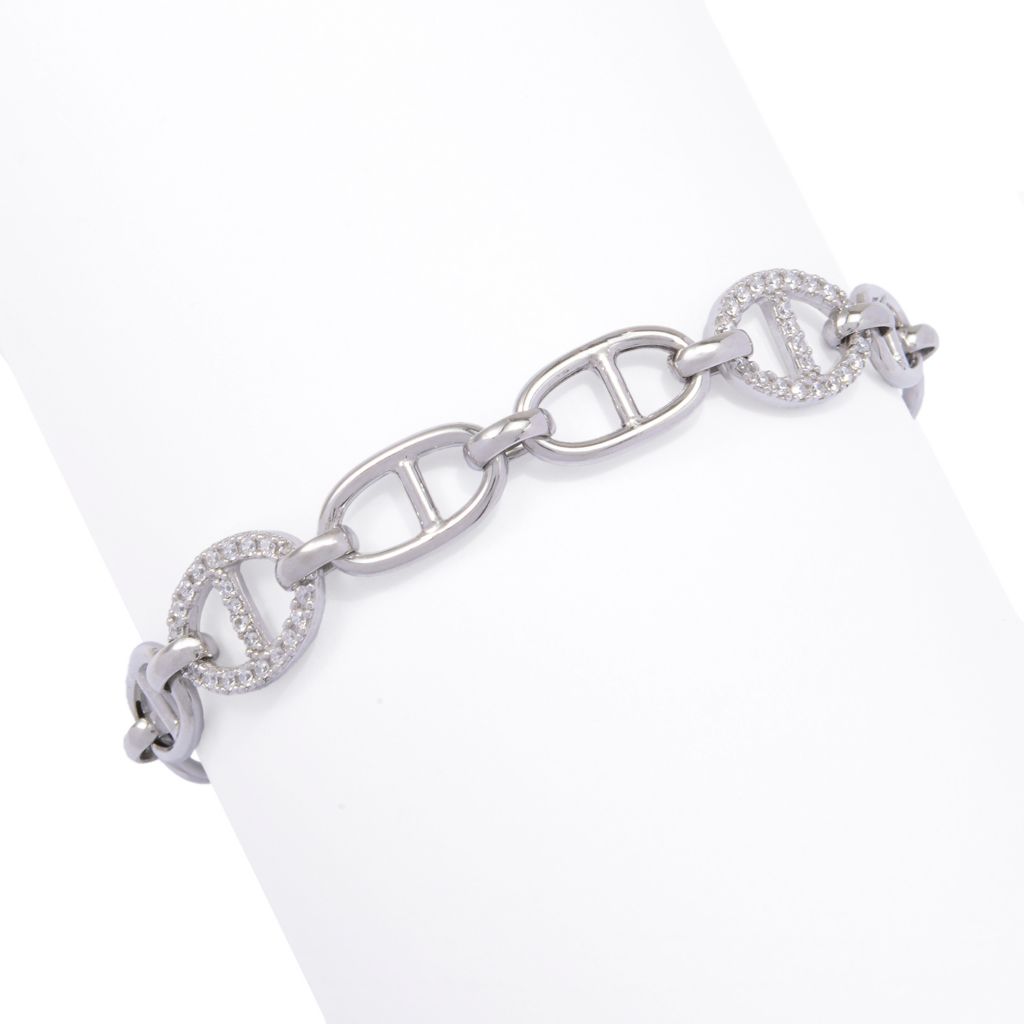 Brilliante 0.86 DEW Simulated Diamond Pave Mariner Bracelet