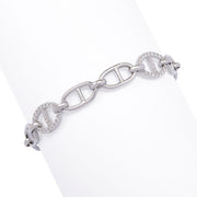 Brilliante 0.86 DEW Simulated Diamond Pave Mariner Bracelet