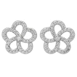 Brilliante 0.43 DEW Simulated Diamond Flower Cluster Earrings