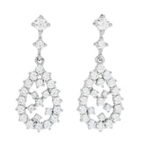 Brilliante 2.07 DEW Simulated Diamond Scattered Drop Earrings