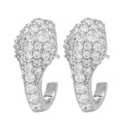 Brilliante 0.86 DEW Simulated Diamond Huggie Hoop Earrings