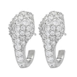 Brilliante 0.86 DEW Simulated Diamond Huggie Hoop Earrings