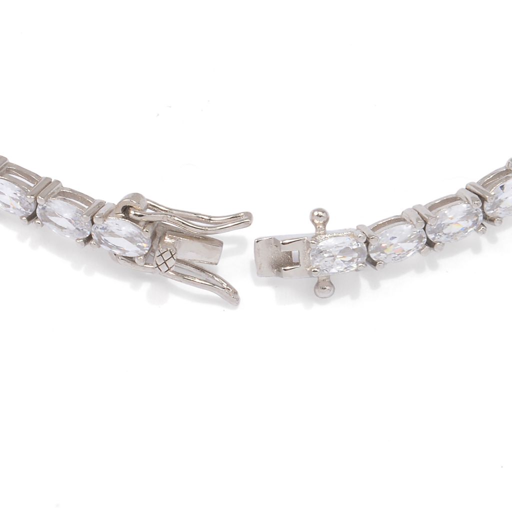 Brilliante 6.00 DEW Oval Simulated Diamond Tennis Bracelet