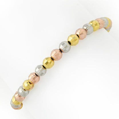 Toscana Italiana Choice of Plating 6mm Bead Adjustable Bracelet