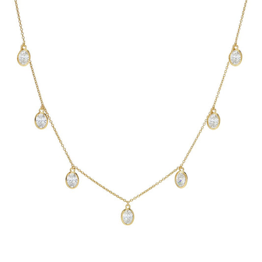 Brilliante Choice of Shape Simulated Diamond Charm Necklace