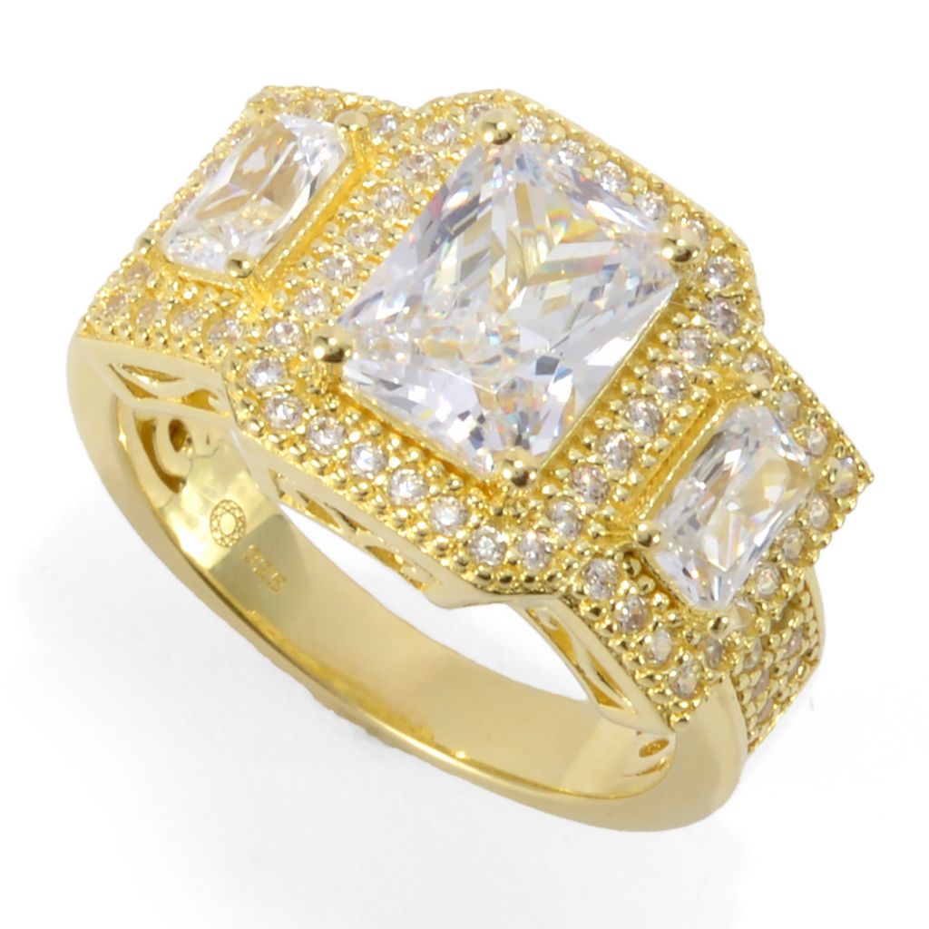 Brilliante Choice of Plating 4.11 DEW Simulated Diamond Halo Ring