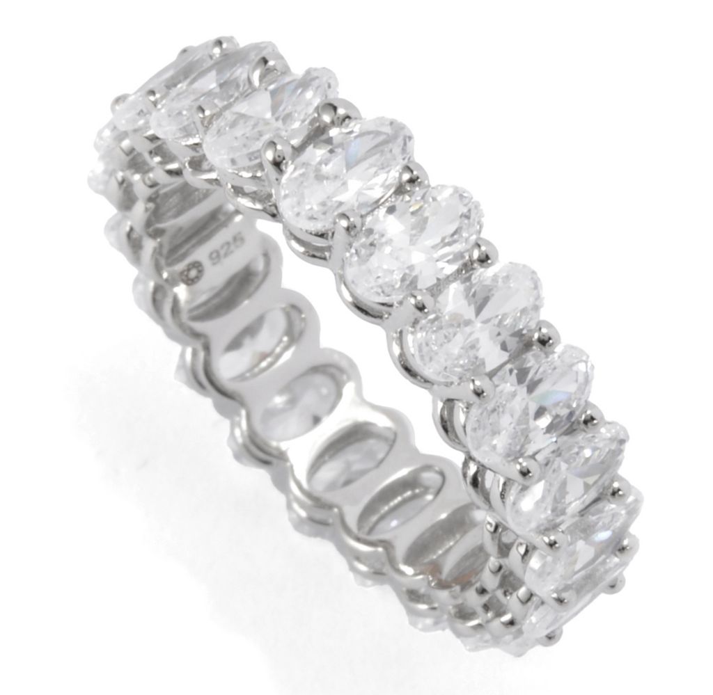 Brilliante Choice of Cut Simulated Diamond Eternity Band Ring