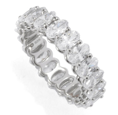 Brilliante Choice of Cut Simulated Diamond Eternity Band Ring