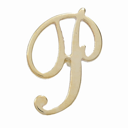 14K Italian Gold Initial Single Stud Earring