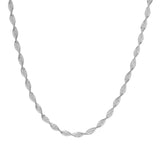 Sorrento Sterling Silver Diamond-Cut Twisted 18" Necklace