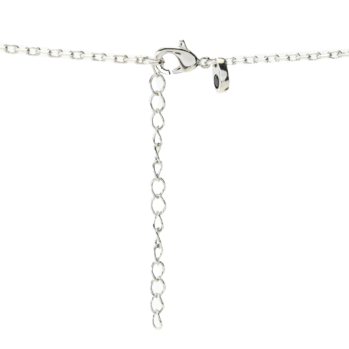 Toscana Italiana Platinum Plated Puffed Initial Necklace