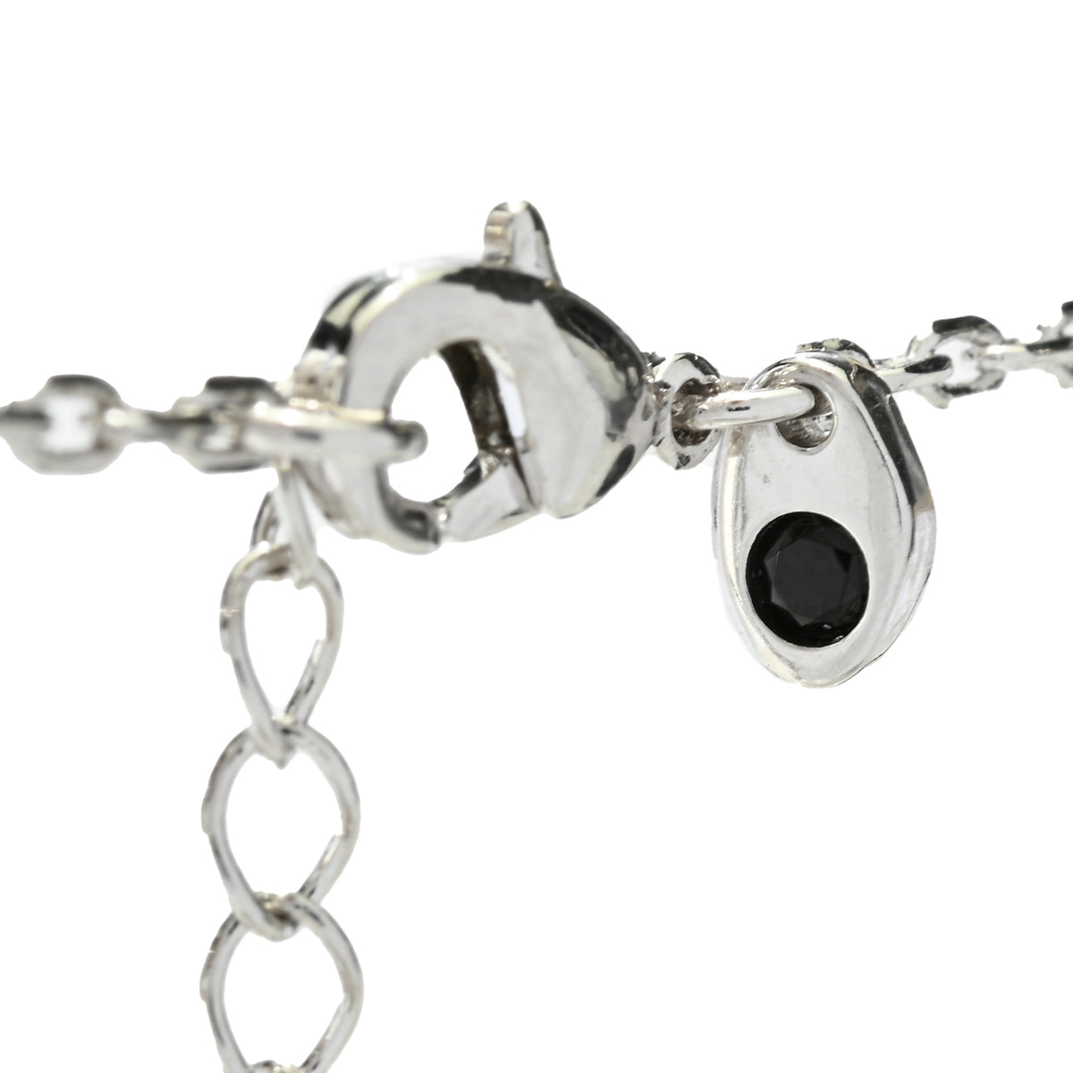 Toscana Italiana Platinum Plated Puffed Initial Necklace