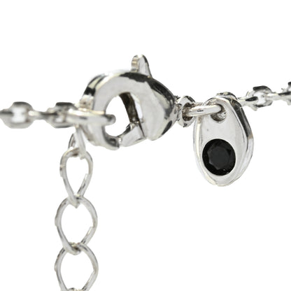 Toscana Italiana Platinum Plated Puffed Initial Necklace