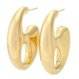 Toscana Italiana 18K Gold Plated Mariner Link Electroform Earrings