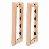 Toscana Italiana 18K Gold Plated Hinged Paperclip Hoop Earrings