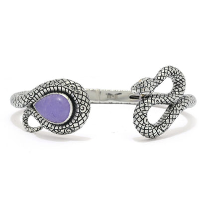 Artisan Silver by Samuel B. Choice of 14x10mm Jade Year of the Snake Bracelet