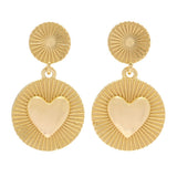 Sorrento Sterling Silver Motif Drop Earrings