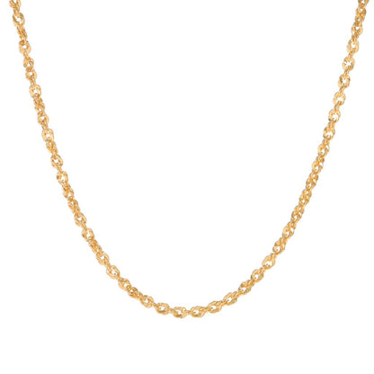 Toscana Italiana 18K Gold Plated Double Rolo Link Necklace