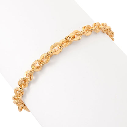 Toscana Italiana 18K Gold Plated Double Rolo Link Bracelet