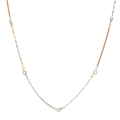 14K Italian Gold Multi-Chain Convertible 18" Necklace