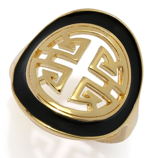 Passport to China 18K Gold Plated Chinese Symbol Ring