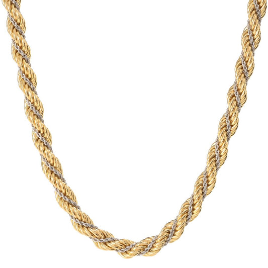 Toscana Italiana 18K Gold Plated Twisted Rope Chain Necklace