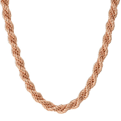 Toscana Italiana 18K Gold Plated Twisted Rope Chain Necklace
