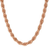 Toscana Italiana 18K Gold Plated Twisted Rope Chain Necklace