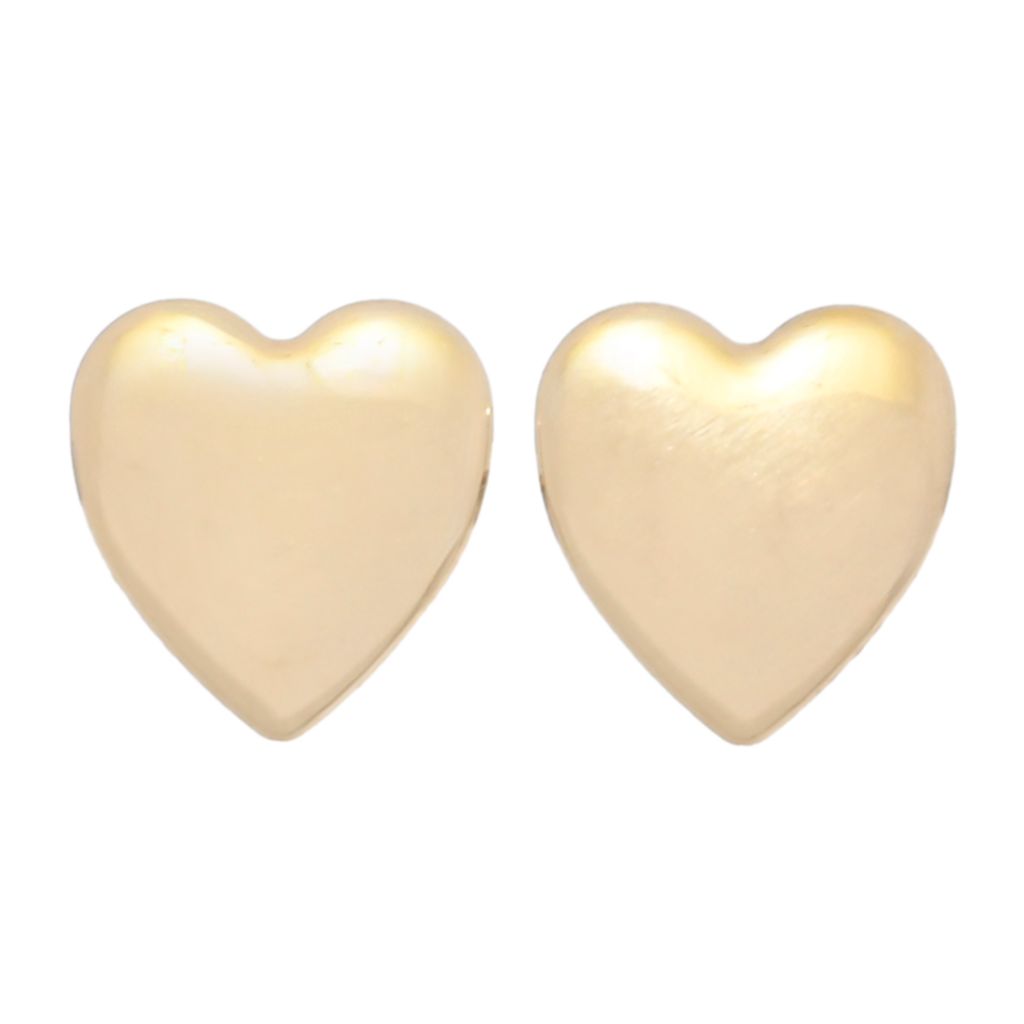Viale18K Gold Polished Heart Stud Earrings