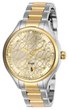 Invicta Women's 38mm Angel Quartz Date Circle Pattern Dial Bracelet Watch