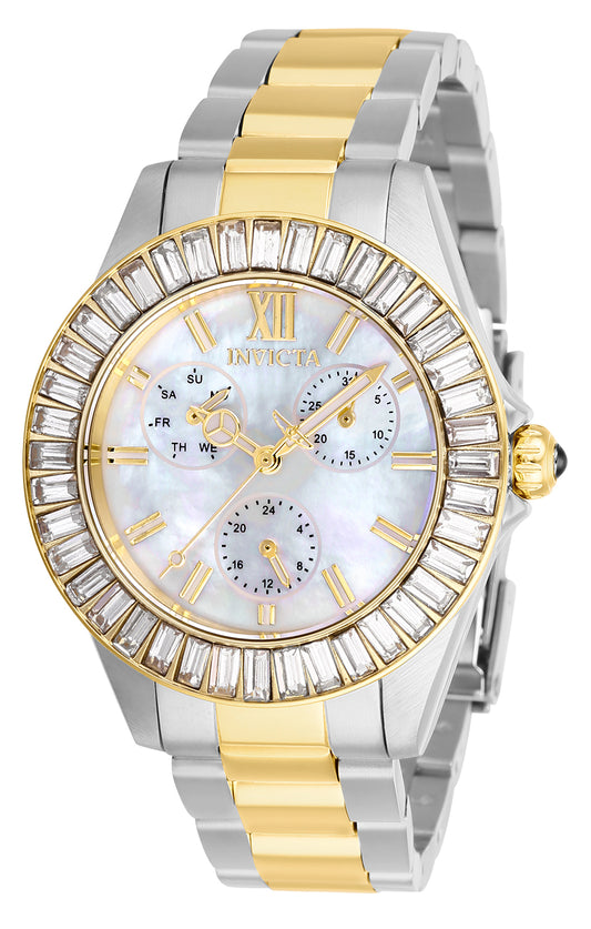 Invicta Women's 38mm Angel Quartz Multifunction Crystal Bezel Bracelet Watch