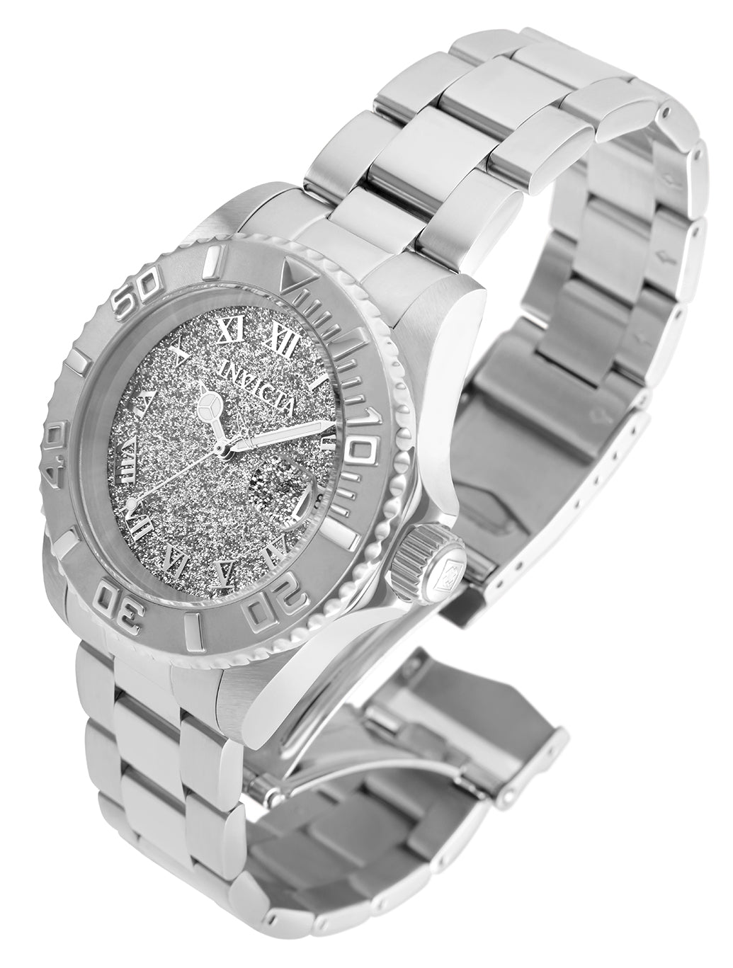 Invicta Women's 40mm Angel Quartz Date Speckle Dial Bracelet Watch