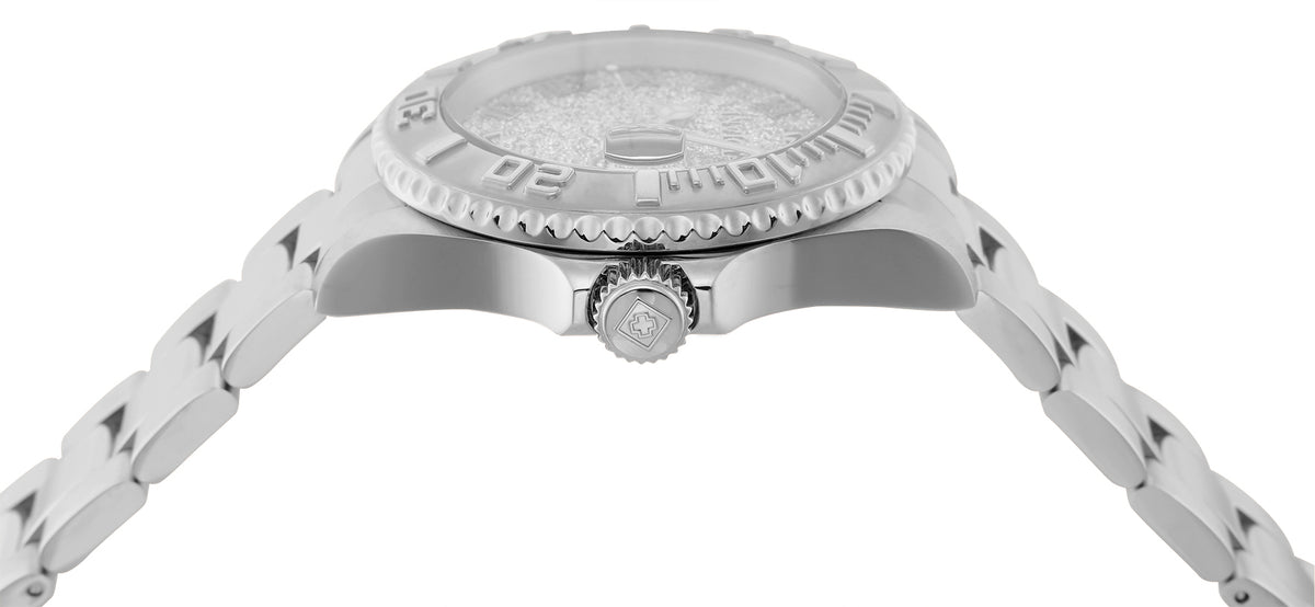 Invicta Women's 40mm Angel Quartz Date Speckle Dial Bracelet Watch