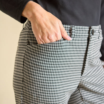 Christopher & Banks Signature Slimming Herringbone Ponte Pant