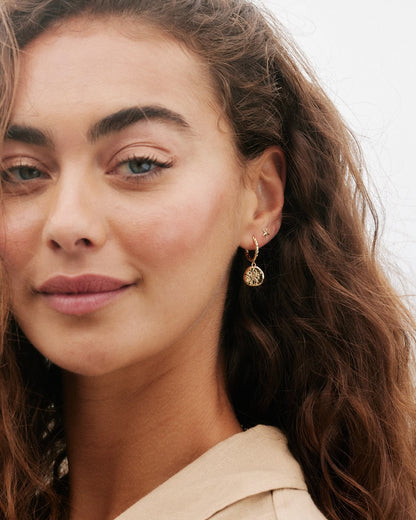 Bryan Anthonys Choice of Plating "Sea Seeker" Huggie Drop Earrings
