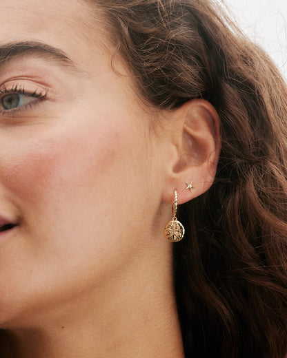Bryan Anthonys Choice of Plating "Sea Seeker" Huggie Drop Earrings
