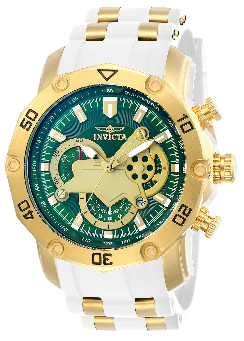Invicta Men's 50mm Pro Diver Scuba Quartz Multifunction Silicone Strap Watch