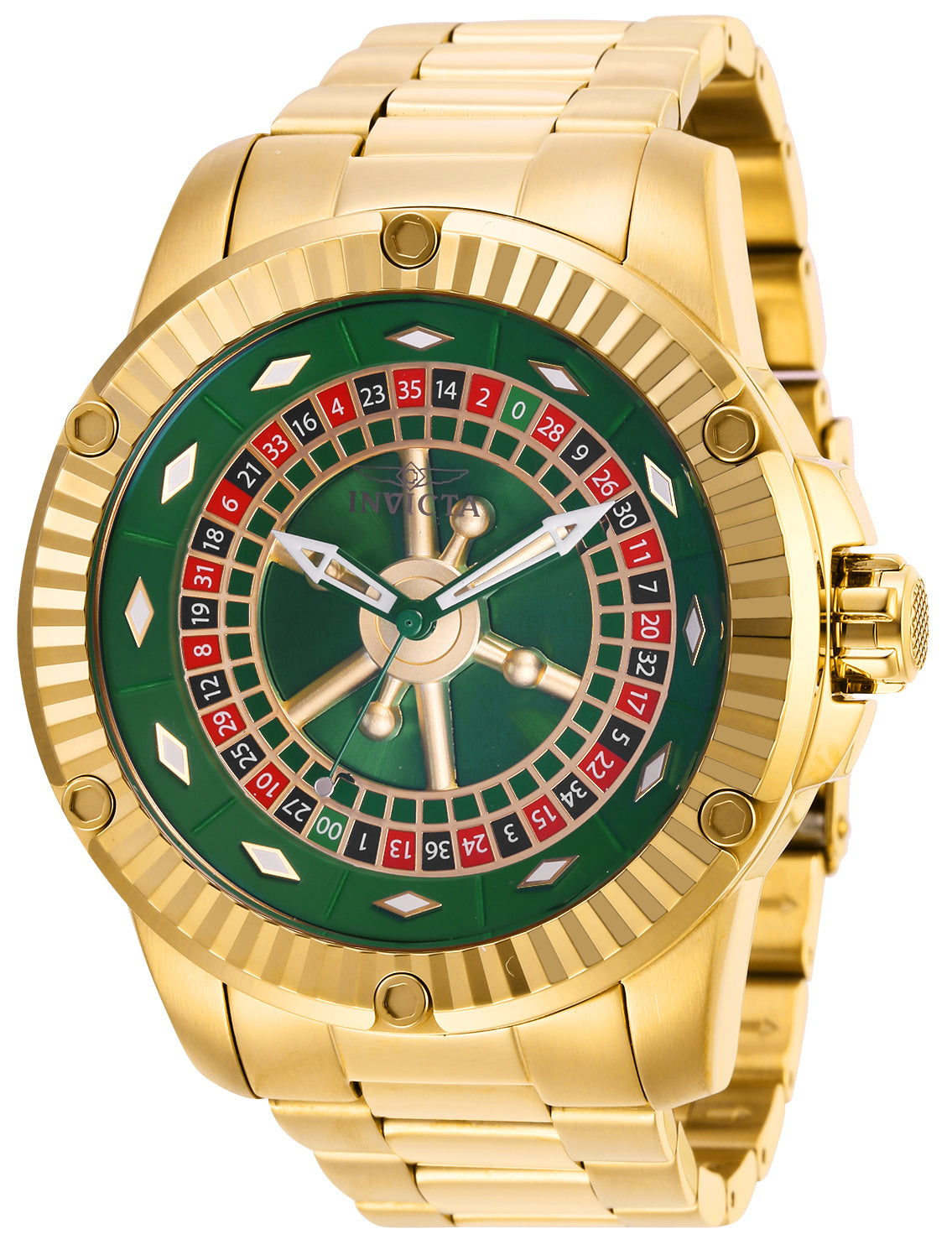 Invicta Men's 52mm Specialty Automatic Roulette Fluted Bezel Bracelet Watch