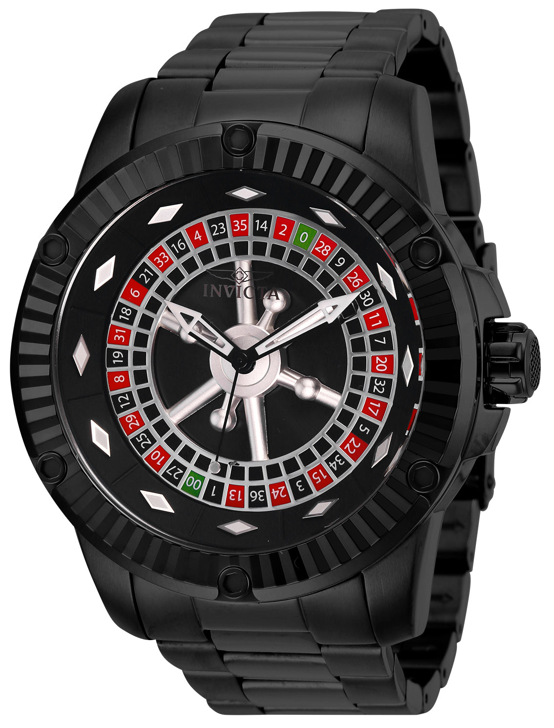 Invicta Men's 52mm Specialty Automatic Roulette Fluted Bezel Bracelet Watch